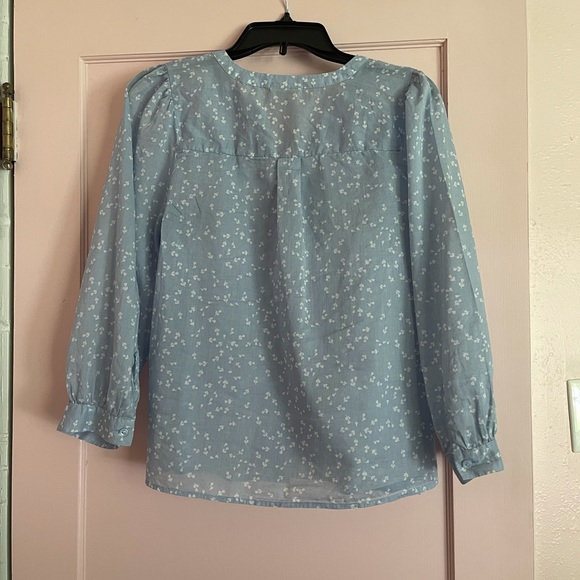 ANA Light Blue Puff Sleeve Size Medium - Picture 2 of 3